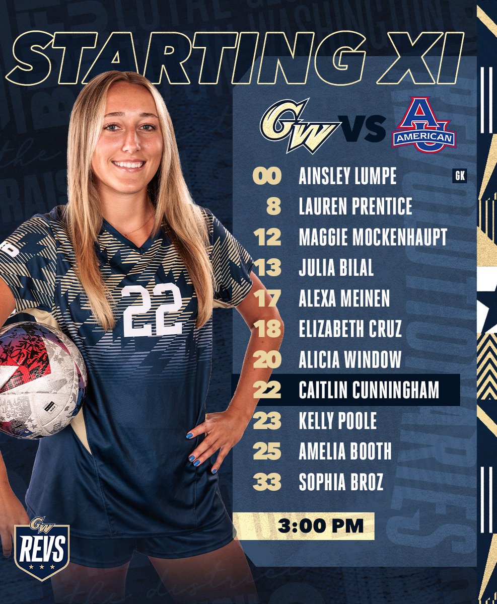 GWWomensSoccer's tweet photo. First 𝐒𝐭𝐚𝐫𝐭𝐢𝐧𝐠 𝐗𝐈 of 2024‼️

📊 https://t.co/UpYzRabWEJ
📺 https://t.co/clnHC96SRx
#RaiseHigh | #A10WSOC https://t.co/T3U5vQ2i3r