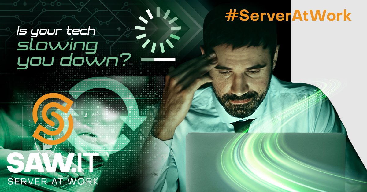 ServerAtWork's tweet photo. Old technology is holding you back, making it harder to compete. Embrace modern solutions for business efficiency progress. #ServerAtWork #TechUpgrade #ITConsulting https://t.co/nZhnsLcbAn