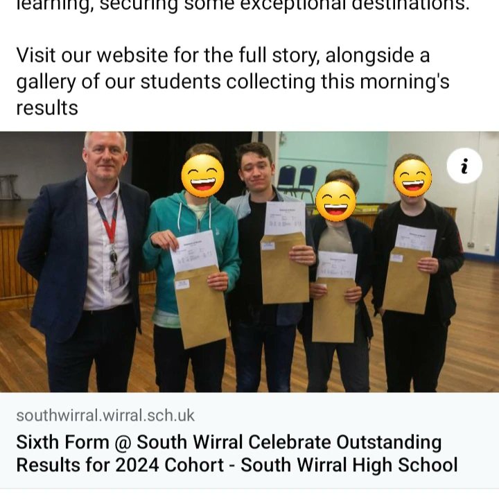 I can't put into word how proud we are of you Ethan, B B C and your first choice university wow!! You've worked so hard and completely deserve this, enjoy celebrating and your exciting new chapter at Salford Uni 🤩

<a href="/GraemeBrownlfc/">GB</a> xx