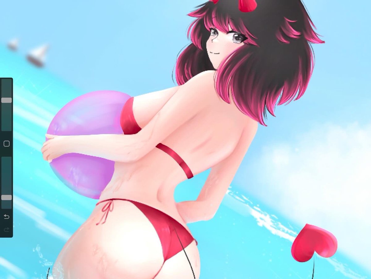 Artistic_Wolfy's tweet photo. Little summer trip to the beach . Wanna join ? #summer #art #Vtuber #illusrtationart #illusrtation #artwork #summerdrawing #sexyanimegirls #wolfgirl #summer2024 https://t.co/mCHEVJodcH