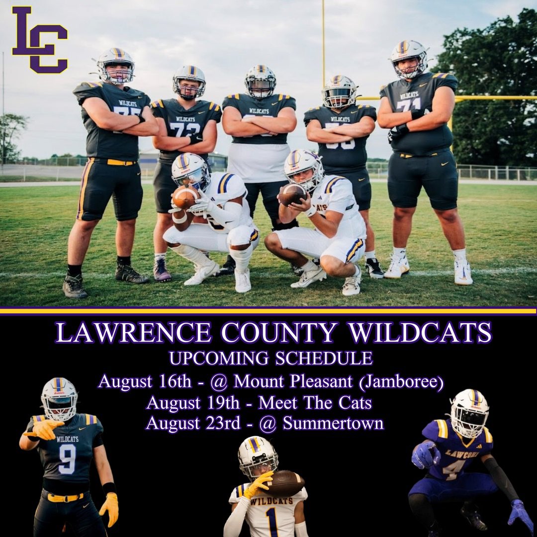 Jamboree &amp; Week One Schedule! 

Kickoff is slated for 9:00 tomorrow for the Jamboree as we are the final game of the night! 

Go Cats! 

#LC