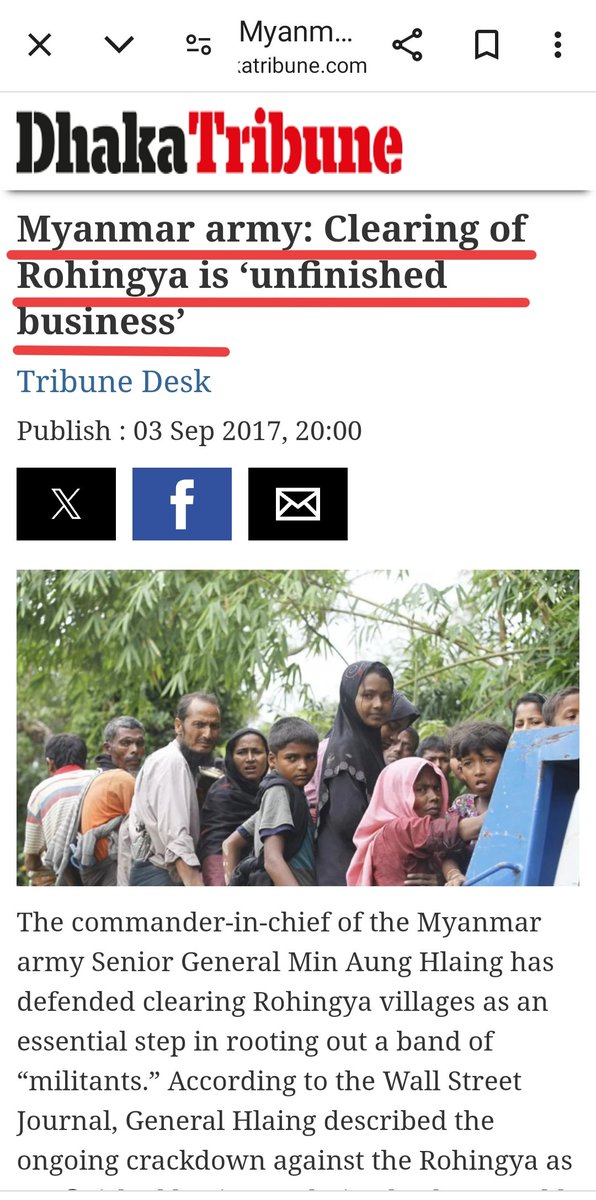 Min Aung Hlaing's "unfinished business" has been finishing by his brother in law Twan Mrat Naing within very short time. And very soon it's gonna be finished. 

Now #Rohingya leader have to think alternative way and try to expand the territory of Bangladesh. 
#Arakan 
#Maungdaw
