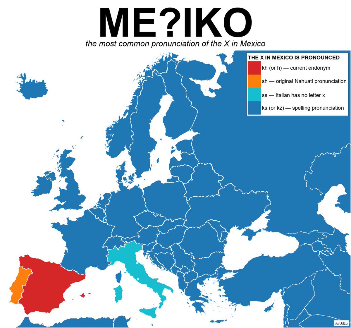 How different European countries pronounce the ‘X’ in Mexico 🇲🇽