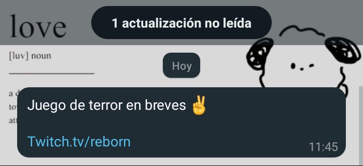 🟢 | Mensaje de Reborn por el grupo de Wsp