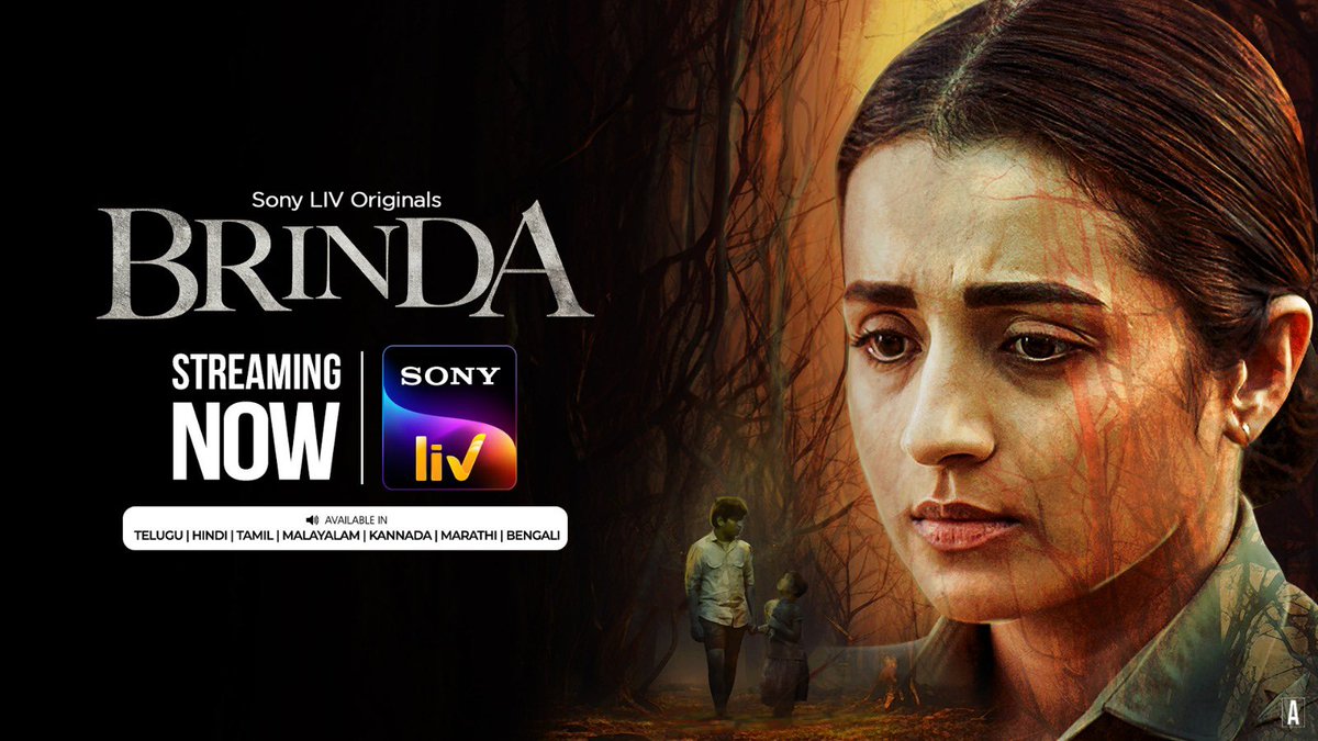 South Queen Trisha's OTT debut in ‘Brinda’ is said to be an absolute masterpiece that you can't afford to miss! 🌟 Now streaming on Sony LIV, this series is packed with suspense, powerful performances, and a storyline that will keep you hooked from start to finish. Ready for an