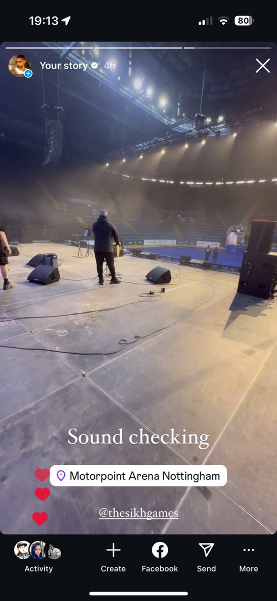 Soundcheck done! And on stage in 30 <a href="/nottinghamarena/">Motorpoint Arena Nottingham</a>