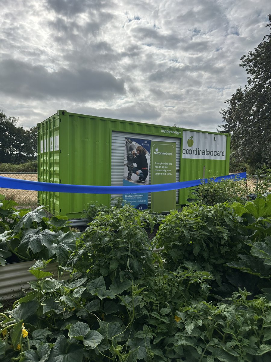MADFSeattle's tweet photo. We're thrilled to watch our partner @CoordinatedCare cut the ribbon on the East Tacoma Community Garden! This collaboration with Tacoma Pierce County Health Department and the Eastside Family Support Center is a huge step toward increasing access to healthy foods in our community https://t.co/BQkszmecUA