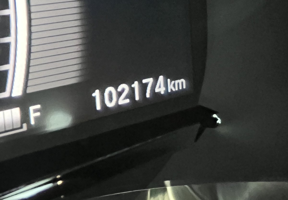 そろそろ10万kmだなぁと思ってたのにめちゃくちゃ過ぎてた…