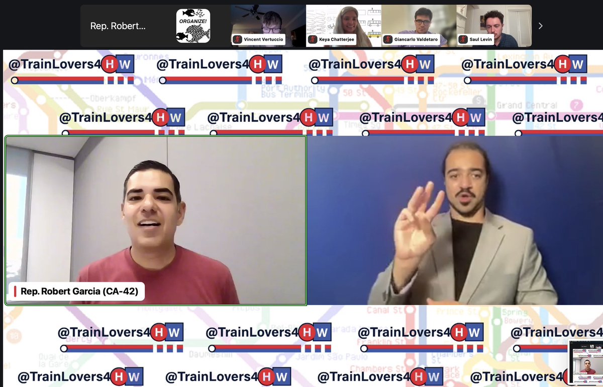 America’s public transit &amp; train nerds just kicked off @trainlovers4HW! If you support expanding trains, bike lanes and bus routes, join us. Transit and climate and housing justice are all linked. Let’s elect Harris-Walz. LFG!
