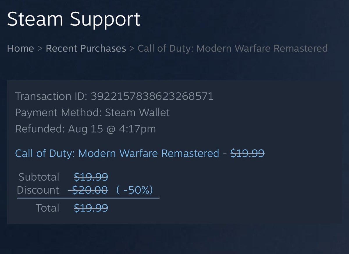 PartyMcPatrick's tweet photo. @nahvitron If you bought it on steam refund your purchase #boycottActivision https://t.co/TZ9reDao5T