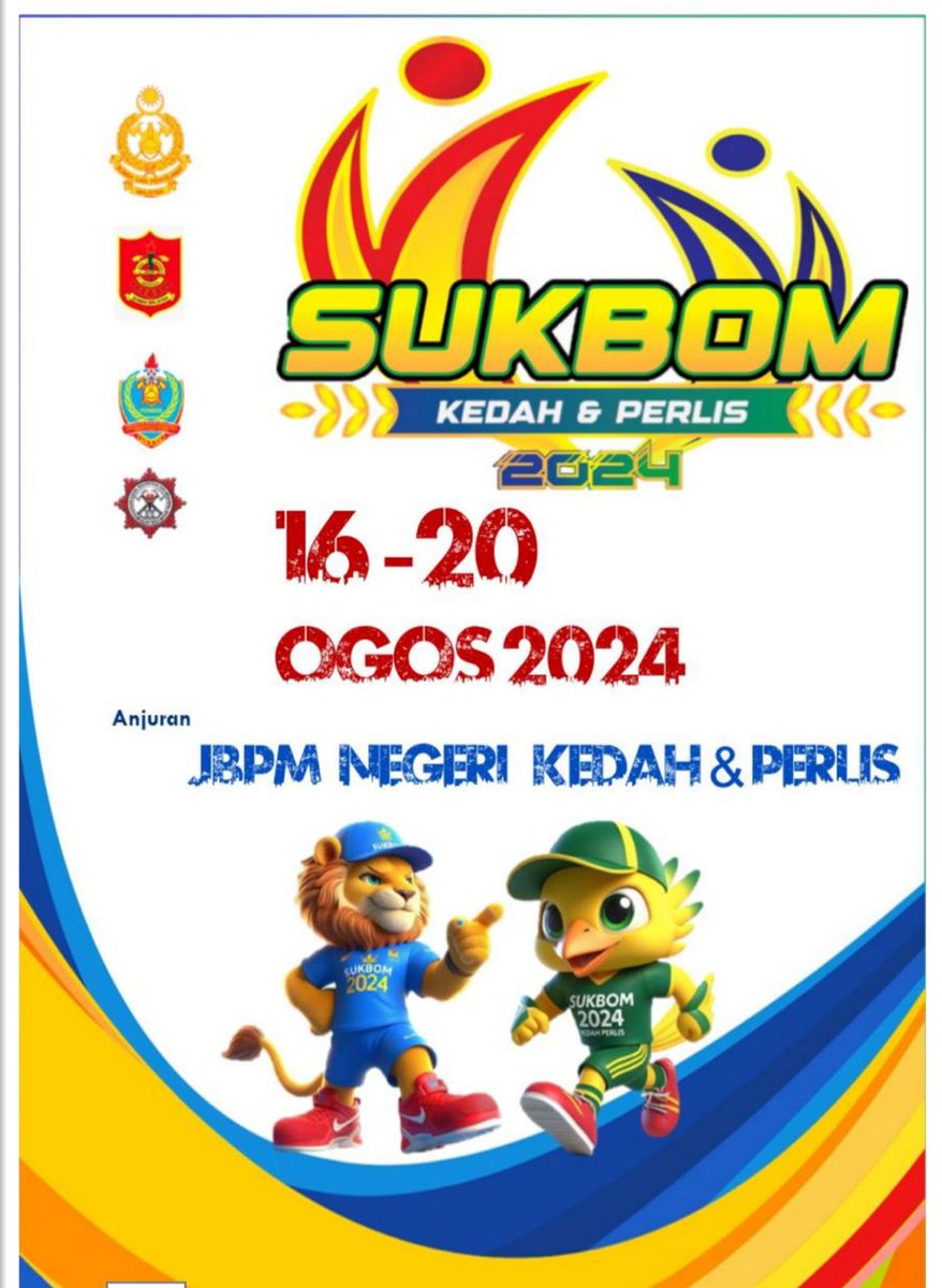 Assalamualaikum, Selamat Sejahtera,  

Kepada:
KONTINJEN SUKAN BOMBA (SUKBOM 2024)

📢 Hebahan Buku Program Sukan Bomba (SUKBOM) 2024 📖

🌤️ Hari: Jumaat
🗓️ Tarikh: 16 hingga 20 Ogos 2024
🏫 Tempat: Universiti Utara Malaysia

online.anyflip.com/uvcyf/omnx/mob…