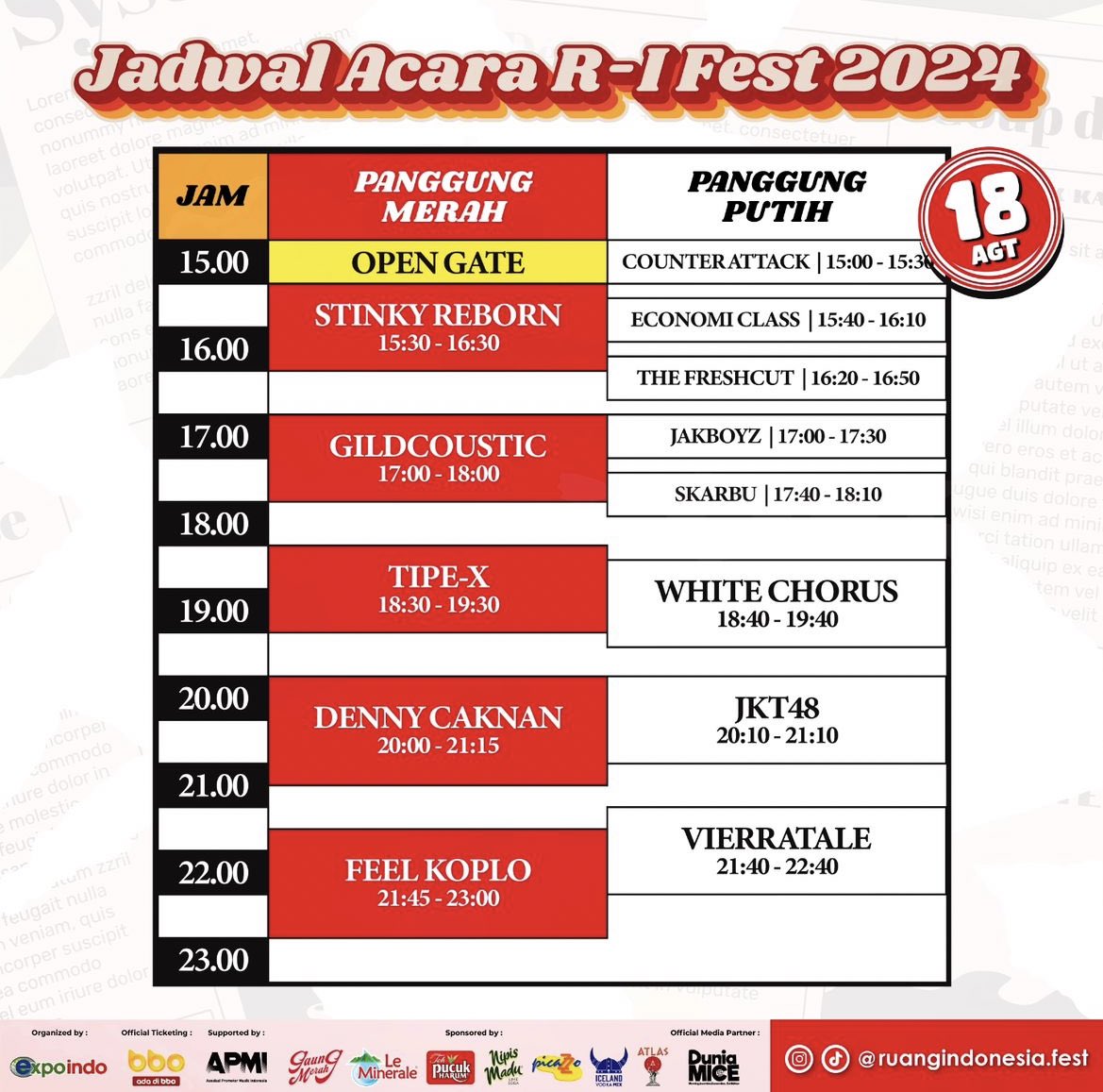 txtdrjkt's tweet photo. GIVE AWAY TIKET KONSER 3 HARI RI FEST ADA 2 TIKET NIHH

Retweet &amp; Reply mau aja👍🏽👍🏽 https://t.co/8TlEm8iDsN
