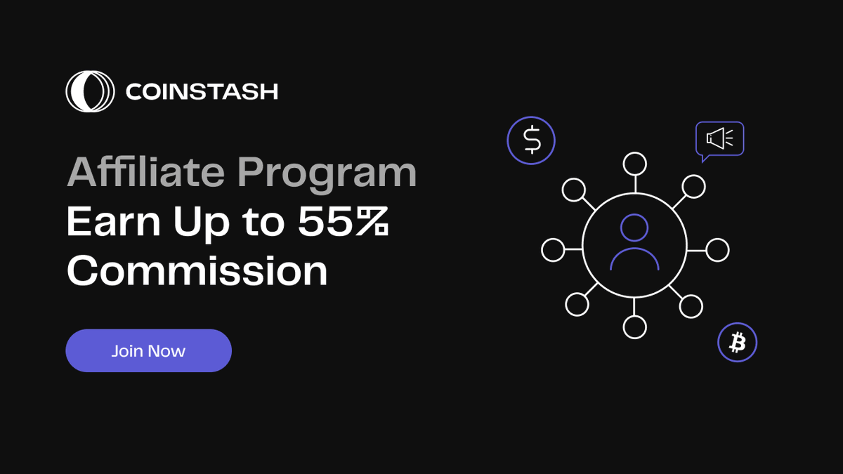 Coinstash_AU's tweet photo. Join the #Coinstash Affiliate Program! 🤝
✔️ Earn up to 55% commission
✔️ Enjoy lifetime income on all referrals
✔️ Receive instant payouts in #Bitcoin or AUD
Become an Affiliate today ⬇️
https://t.co/cEznqtvu8j https://t.co/U7FCskZVEw
