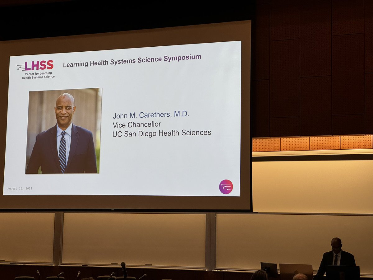 Karandeep Singh (@kdpsinghlab) on Twitter photo Hearing some wisdom from Dr. John Carethers at the <a href="/UCSDMedSchool/">UC San Diego School of Medicine</a> Learning Health Systems Science symposium.
Dr. Carethers cited the work happening at <a href="/InnovationUCSDH/">Jacobs Center for Health Innovation @ UC San Diego</a> and the <a href="/UCSDHealth/">UC San Diego Health</a> Center for Healthcare Cybersecurity. Hearing some wisdom from Dr. John Carethers at the <a href="/UCSDMedSchool/">UC San Diego School of Medicine</a> Learning Health Systems Science symposium.
Dr. Carethers cited the work happening at <a href="/InnovationUCSDH/">Jacobs Center for Health Innovation @ UC San Diego</a> and the <a href="/UCSDHealth/">UC San Diego Health</a> Center for Healthcare Cybersecurity.