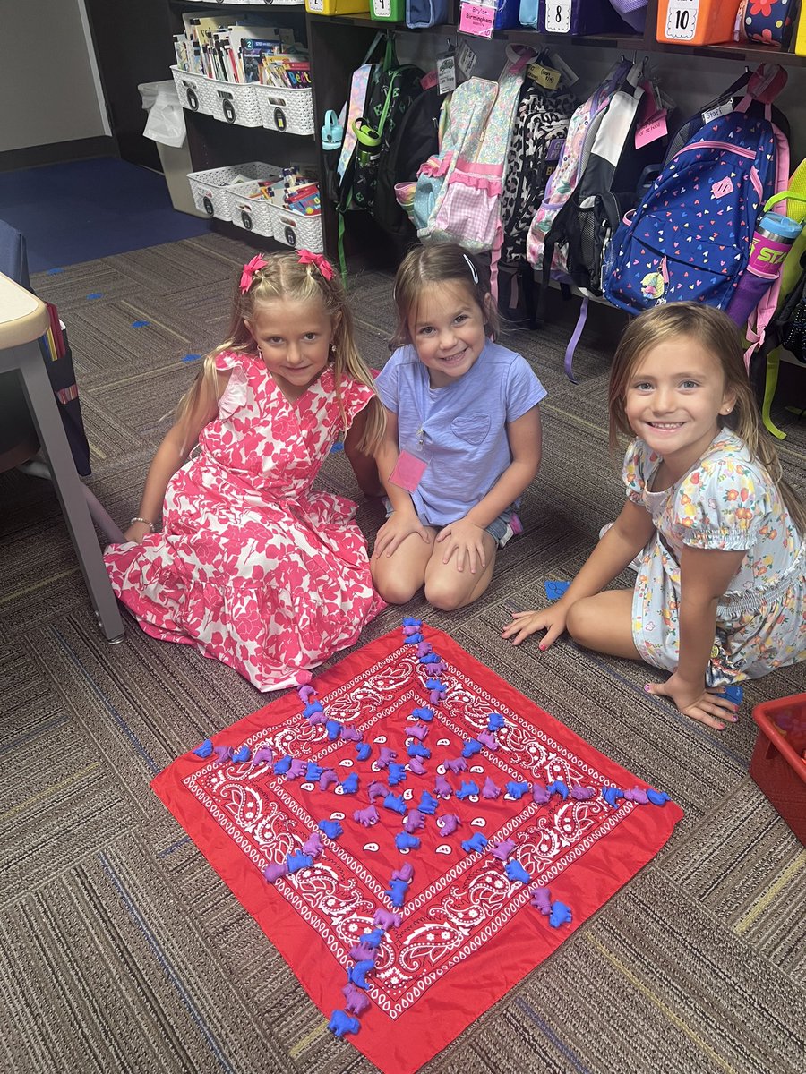 Kindergarten mathematicians rocking their math thinking with rekenreks and math tools on DAY 3! Amazing! #togetherweSOAR <a href="/Boyer_Elem_PISD/">Boyer Elementary</a>