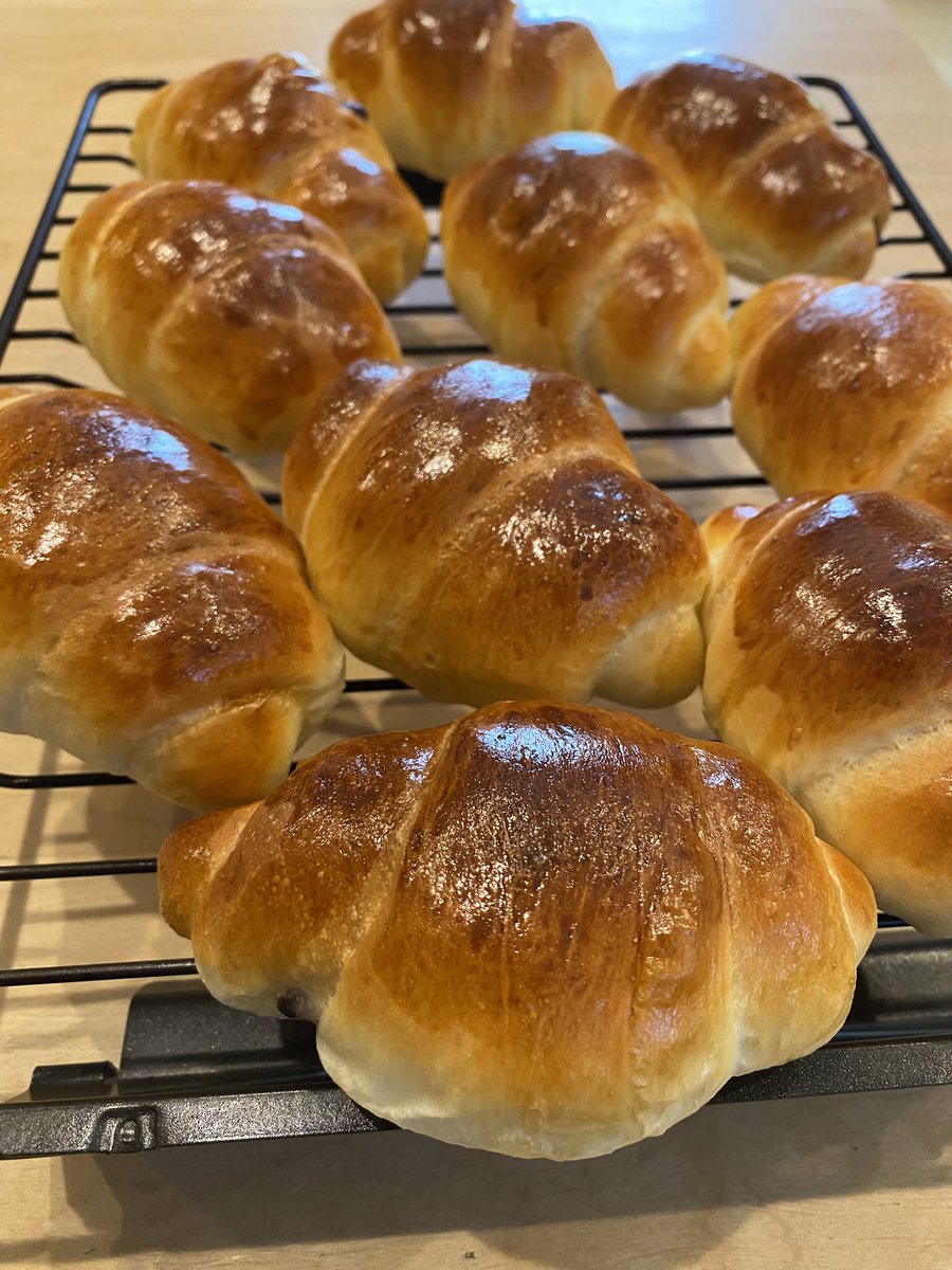 001100vs's tweet photo. バターロールパン
(一部チョコチップ入り)

久しぶりのパン作り
みんな喜んで食べてくれた

 #手作りパン https://t.co/bK6V7R6TKV