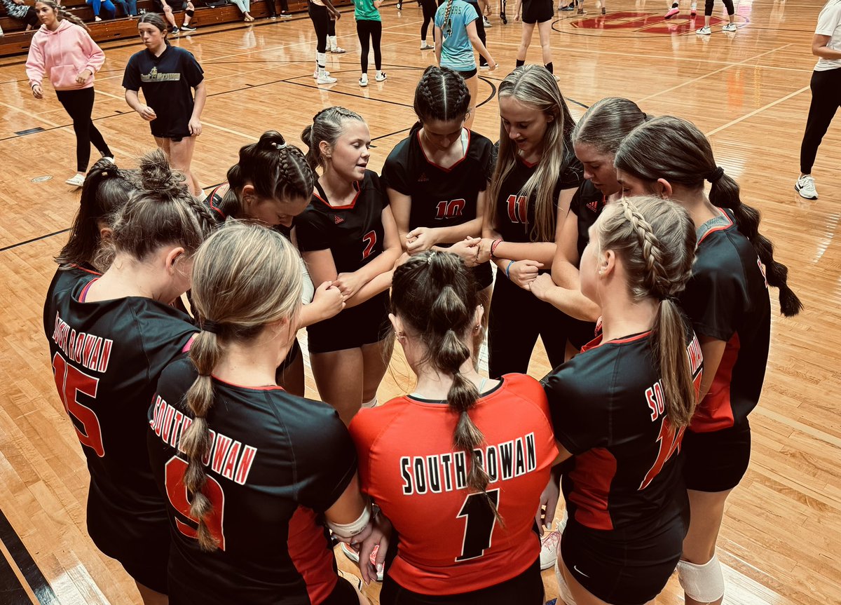 South Rowan Varsity Volleyball 3-0 on the season after defeating A.L. Brown in three straight sets! <a href="/SouthRowanVB/">Raider Volleyball</a>
