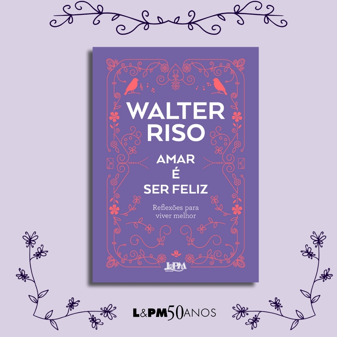 "Amar é ser feliz" já está nas livrarias!❤️ Uma reunião das melhores frases de <a href="/Walter_Riso/">Walter Riso</a>. 
Nelas, o autor e psicólogo expressa de forma direta, inteligente e bem-humorada toda sua experiência de décadas de consultório. Leia um trecho no site lpm.com.br