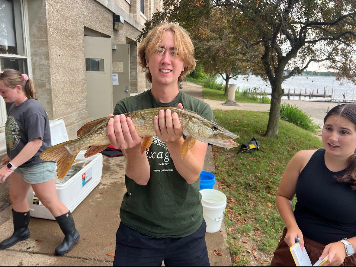 Stone Laboratory (@stonelab) on Twitter photo Meet Craig U., our #StoneLabFeature this Friday! Craig is a 3rd year <a href="/OhioState/">Ohio State</a> student with a major in Forestry, Fisheries, and Wildlife and minor in Entomology. His favorite part of Ecology of Inland Waters was trawling and catching lots of baby Walleye! Meet Craig U., our #StoneLabFeature this Friday! Craig is a 3rd year <a href="/OhioState/">Ohio State</a> student with a major in Forestry, Fisheries, and Wildlife and minor in Entomology. His favorite part of Ecology of Inland Waters was trawling and catching lots of baby Walleye!