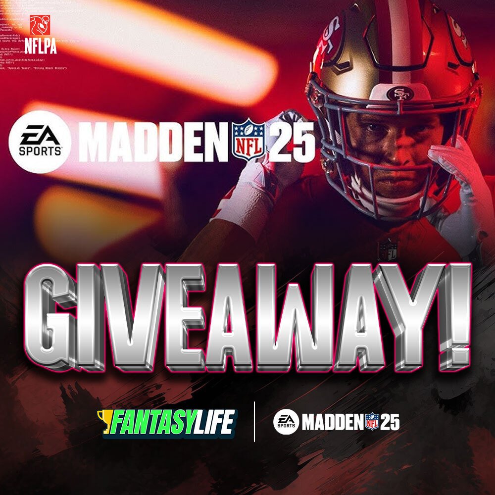 MBFantasyLife's tweet photo. 🚨 Madden 25 Giveaway 🚨

We have 5 @EAMaddenNFL codes up for grabs🔥🏈

Must:
▪️ Follow @MBFantasyLife
▪️ RT &amp; Tag someone you will crush in Madden
▪️ Be a Fantasy Newsletter subscriber

Expires by tomorrow's newsletter!

Join the newsletter here: https://t.co/XV5auC0DlM https://t.co/CaQRptx4rO