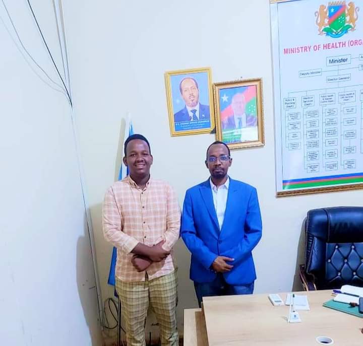 BIDOADEAF's tweet image. Some of the officials of the Southwest Deaf Association-SWDA and the Chairperson Southwest Deaf Association Dadow Haji Hassan met today with the new Director General of the Ministry of Health DGKGS Mr Dr. Ibrahim Adan Ali (Soomow)
