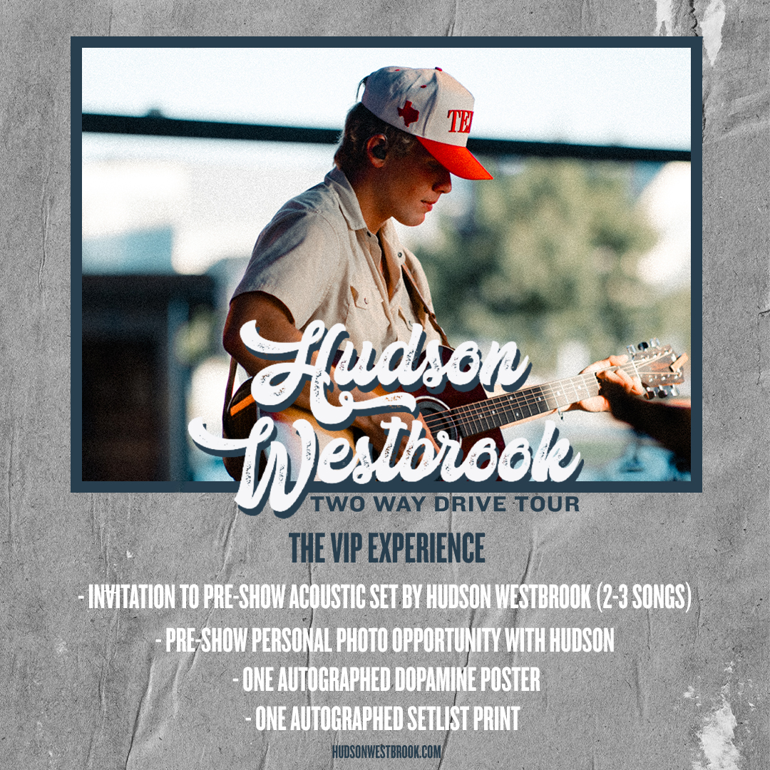 I can’t believe we have one week until my first headline tour. There’s limited VIP tickets available for each show! Can’t wait to meet y’all! Go grab them before they’re gone hudsonwestbrook.com
