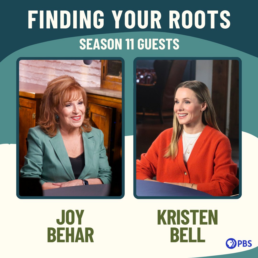 🚨The #FindingYourRoots Season 11 Guests Have Arrived (Part 1)🚨

#AmandaSeyfried, #AmyTan, #ChrissyTeigen, #DaxShepard, #DebraMessing, #JoséAndrés, #JoyBehar,  and, #KristenBell.