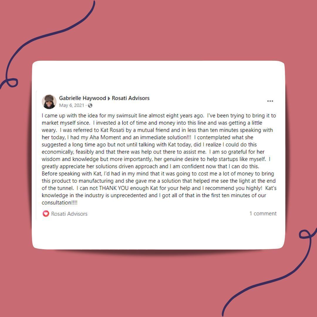 When Gabrielle first approached me with her swimwear brand idea, she faced  a lot challenges.  Gabrielle's friend (a former client) recommended me. Through a consultation, we worked together to create a tailored solution based on her ultimate vision. #Swimwear #Entrepreneur