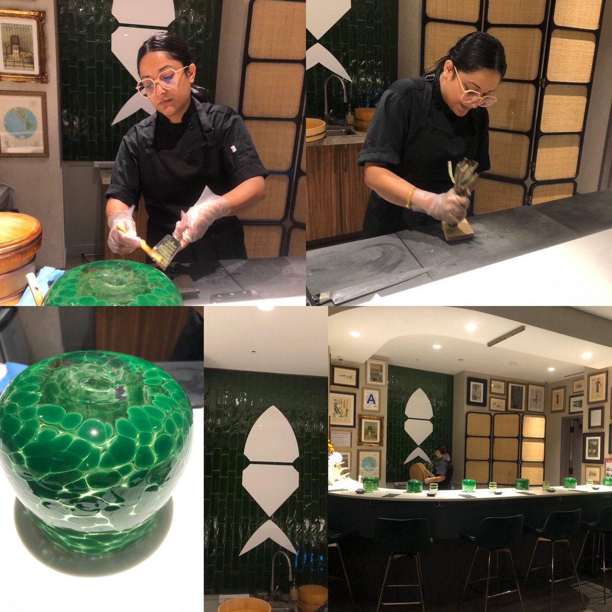 Afoodaficionado's tweet image. Enjoyed this gem of too notch omakase splurge for lunch at @saksfifthavenue Vault has #Hoseki aka #JewelBox was an experience with sushi chef Asha &amp;amp; hostess Kristen who were both sweet. 🥹🥰💯🤤