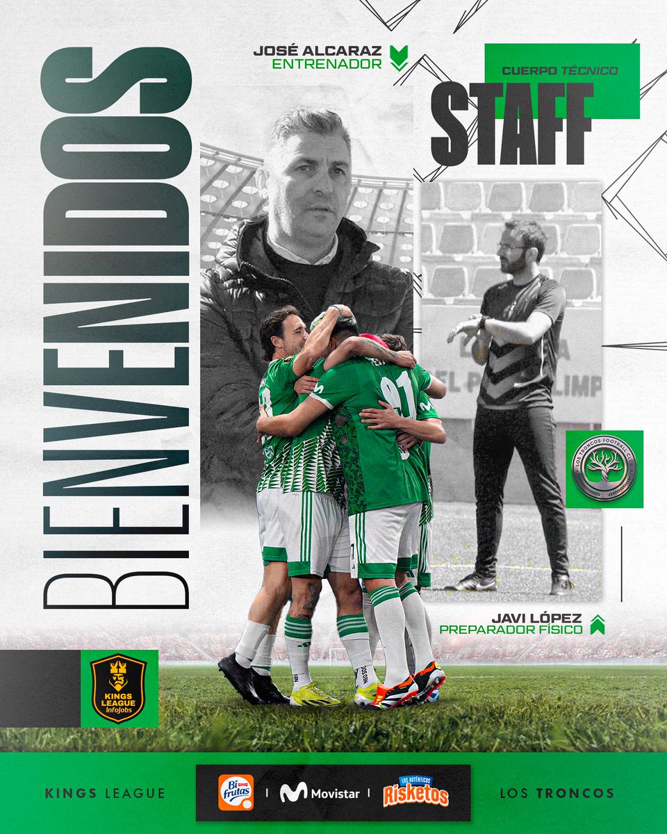 ¡Damos la bienvenida al bosque al nuevo Staff!
José Alcaraz con experiencia en tercera división y primera catalana entre otros es nuestro nuevo entrenador.
Le acompaña Javi López como preparador físico que tiene experiencia en Segunda B en equipos como el CF Badalona.
Plena