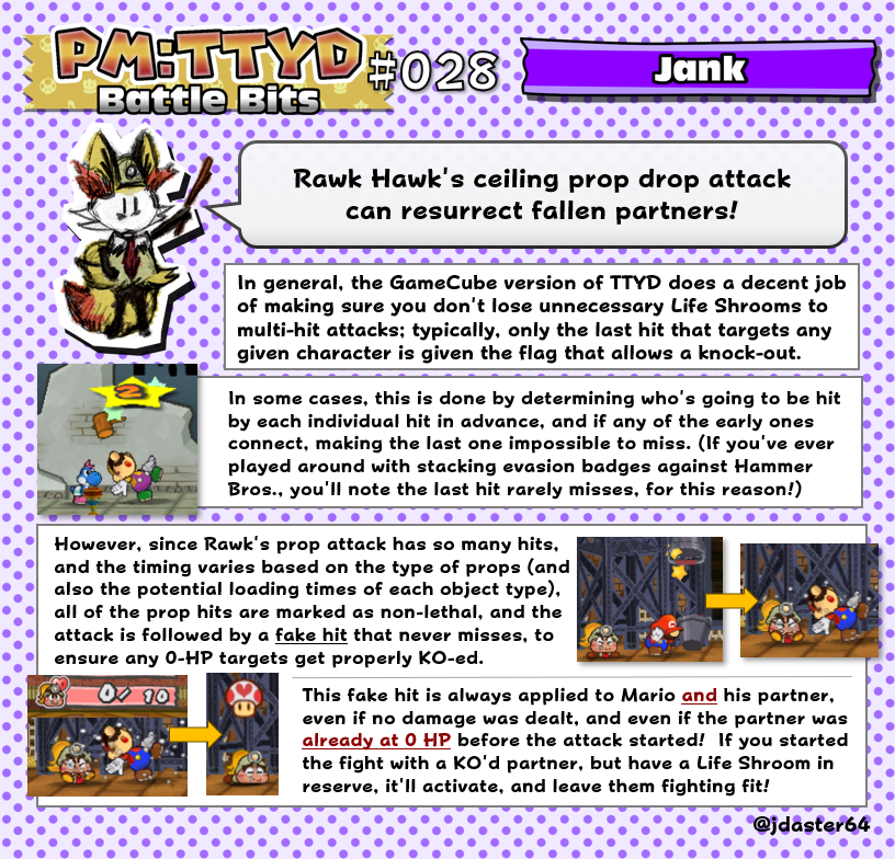 Paper Mario: TTYD Battle Bits tweet media