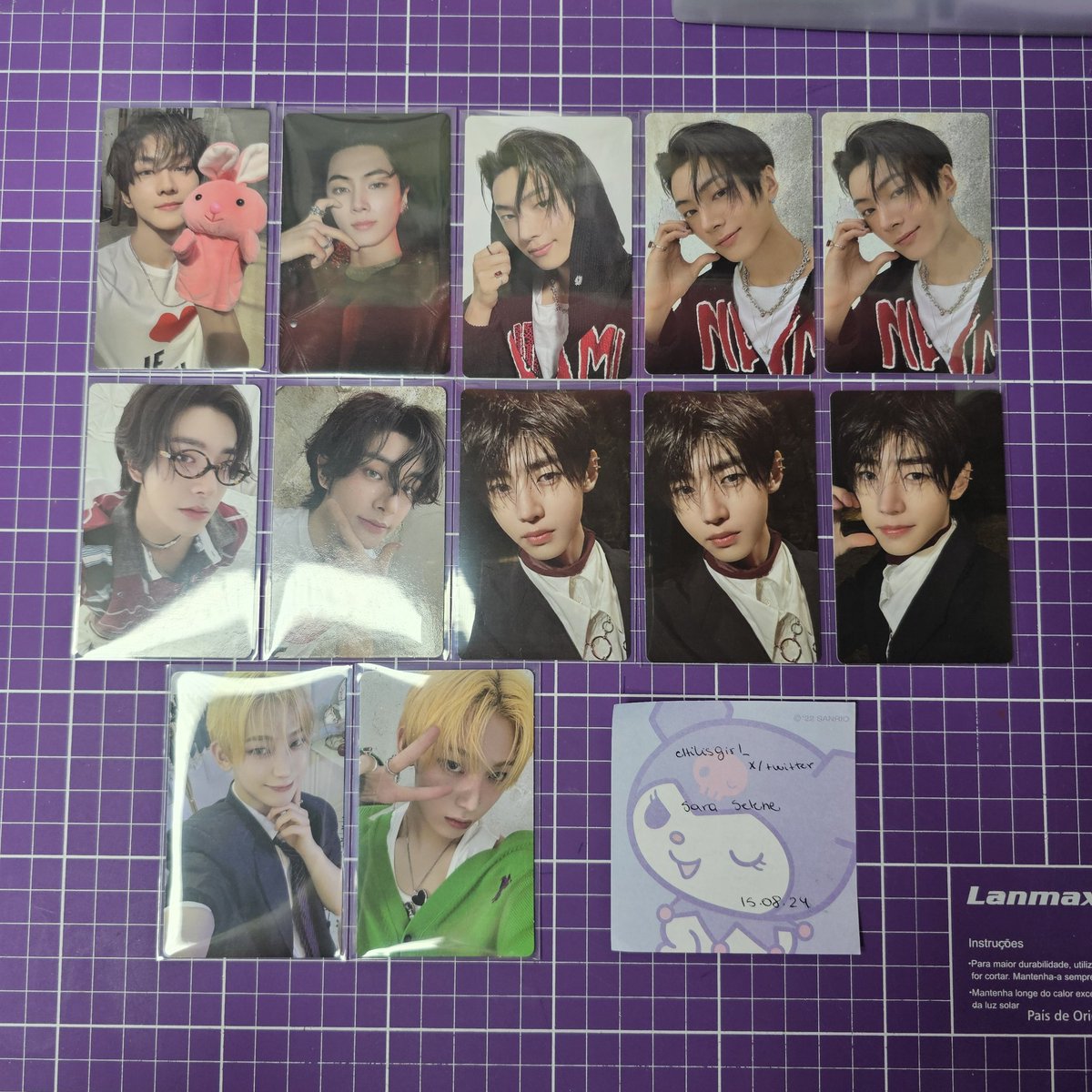 TROCA/TROCO ENHYPEN 

- troco pcs abaixo por pcs das minhas wishlists, se vc tiver algum pc da minha wl q vale mais: troco por + de 1 da foto ou eu cubro a diferença 
- cada um paga seu frete
- precisa ter feedbacks e me mostrar certinho como embala
- alguns pcs tem press mark +