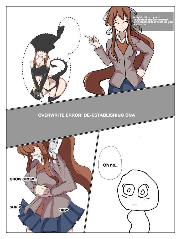 Arte_Mitzuki's tweet photo. Monika's new update 👽
What a great way to enjoy the new alien movie with DDLC 😁😈
#DDLC #AlienRomulus https://t.co/SRAF4zjEkF