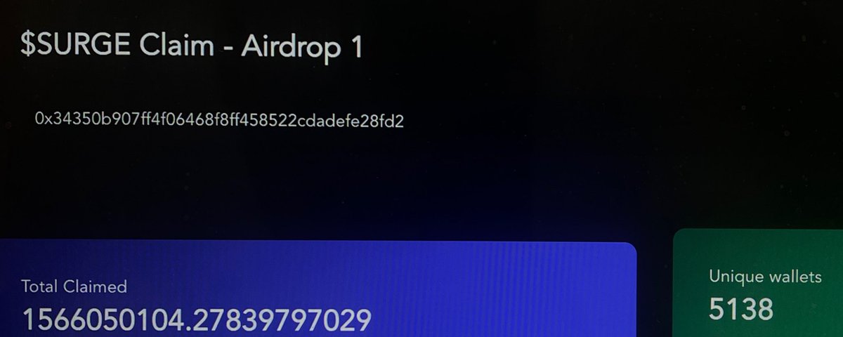 Airdrop 1 claim now CLOSED

Thank you for overwhelming response
Over 5000 Citizens of <a href="/LineaBuild/">Linea.eth</a> showed up to the village and claimed $SURGE

Lot of you missed out, we have a community poll going live to decide whether we give a last chance to Citizens that missed the claim