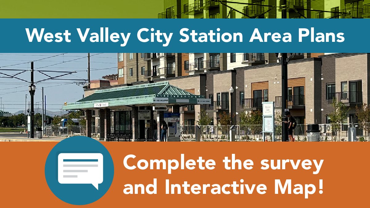 Help us create a vision for areas around light rail stations in WVC: Decker Lake, Redwood Junction, and River Trail! Your input will be used to identify issues, needs, and opportunities. Take the survey at wvcstationplans.com/survey. Feedback will be gathered through September 16th.