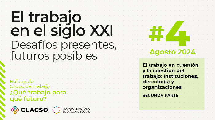 TrabajoyFuturo's tweet photo. El boletín tiene dos partes.  
👀 Aprovecha el fin de semana para leer "El trabajo en cuestión y la cuestión del trabajo: instituciones, derecho(s) y organizaciones" (2/2).

https://t.co/xb3RopD7vE https://t.co/ymxWWOQmZ6