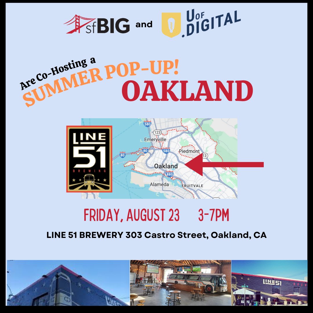 Looking forward to our first Co-Hosted Pop Up with U of Digital! sfbig.org/event/east-bay…