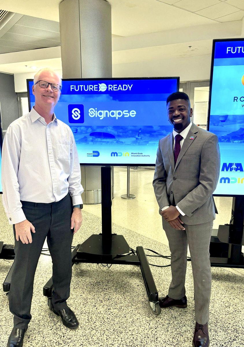 Rufus Drabble (@rufusdrabble) on Twitter photo Delighted to see Surrey-based company <a href="/signapse_ai/">Signapse | AI Powered Sign Language</a> receive <a href="/mdiamiami/">Miami-Dade Innovation Authority</a>’s #innovation award — their trailblazing Sign Language translation technology starts trialling <a href="/iflymia/">Miami Int'l Airport</a> today 👏
It’s another example of UK’s cutting-edge #tech & #AI sectors, fueled by 🇬🇧 innovation & talent. Delighted to see Surrey-based company <a href="/signapse_ai/">Signapse | AI Powered Sign Language</a> receive <a href="/mdiamiami/">Miami-Dade Innovation Authority</a>’s #innovation award — their trailblazing Sign Language translation technology starts trialling <a href="/iflymia/">Miami Int'l Airport</a> today 👏
It’s another example of UK’s cutting-edge #tech & #AI sectors, fueled by 🇬🇧 innovation & talent.