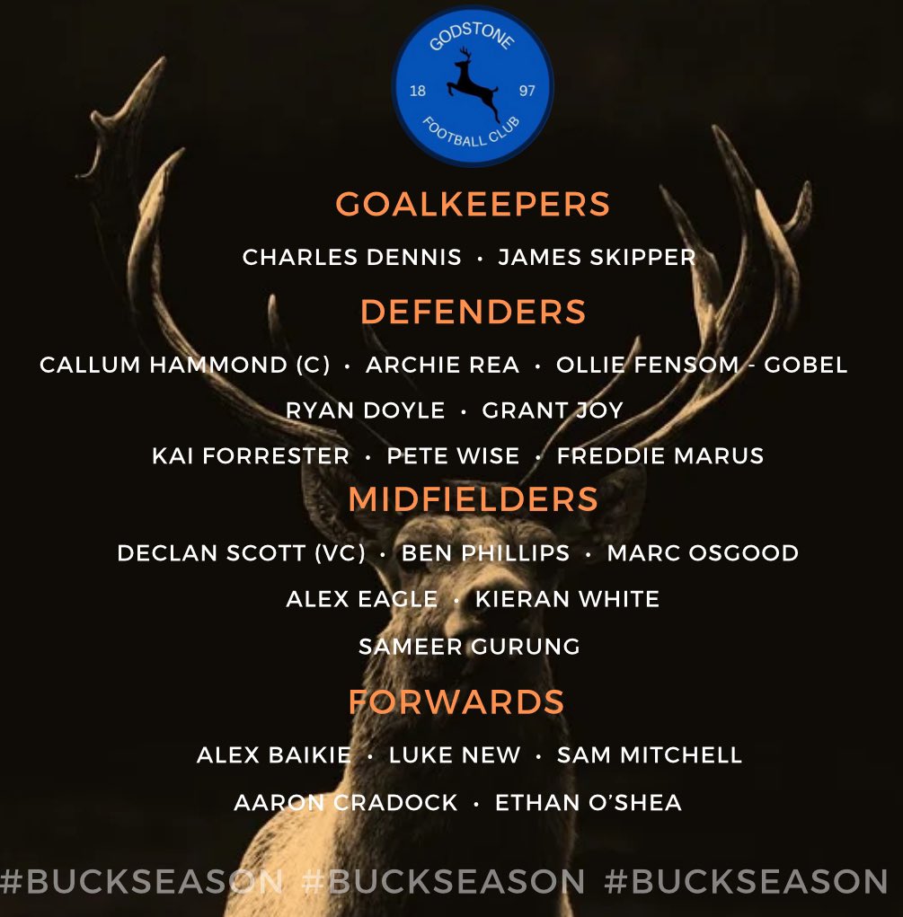 Godstone Football Club squad announcement ‼️
