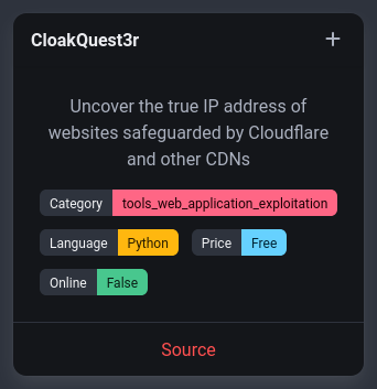rawsec_cyber's tweet photo. New tools were added on the #Rawsec #Cybersecurity Inventory
@noraj_rawsec added
๐ smbclient-ng by @podalirius_
๐ CloakQuest3r by @itisspyboy
๐ CloudFlair by @christophetd
๐ noir by @hahwul and ksg97031 for @owasp
https://t.co/5X5G460Lmt https://t.co/IZTSngjZbt