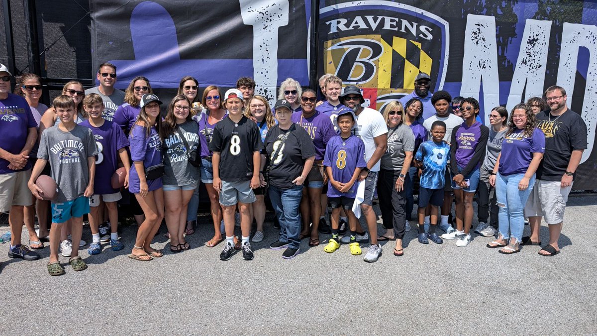 Baltimore Highlands staff and their families had a great day at Ravens training camp! Thank you <a href="/Ravens/">Baltimore Ravens</a>