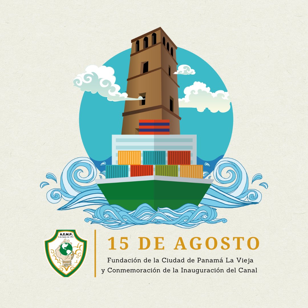 🇵🇦 ¡CELEBREMOS ESTE 15 DE AGOSTO! 🇵🇦

En Conmemoración de los 505 años de Fundación de Panamá Viejo y 110 años de la Inauguración del Canal de Panamá 🙌🏻 Dos hitos que definieron nuestra identidad como panameños y nos conectaron con el mundo 🌎

#HistoriaPanameña #OrgulloPanameño