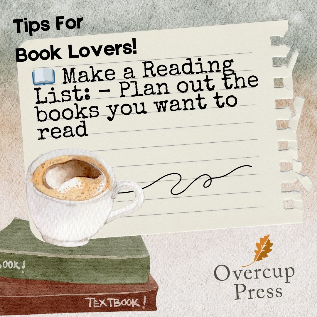 OvercupBooks's tweet image. 📝 A reading list can keep you organized and on track!

#ReadingList #BookPlanner #OvercupPress