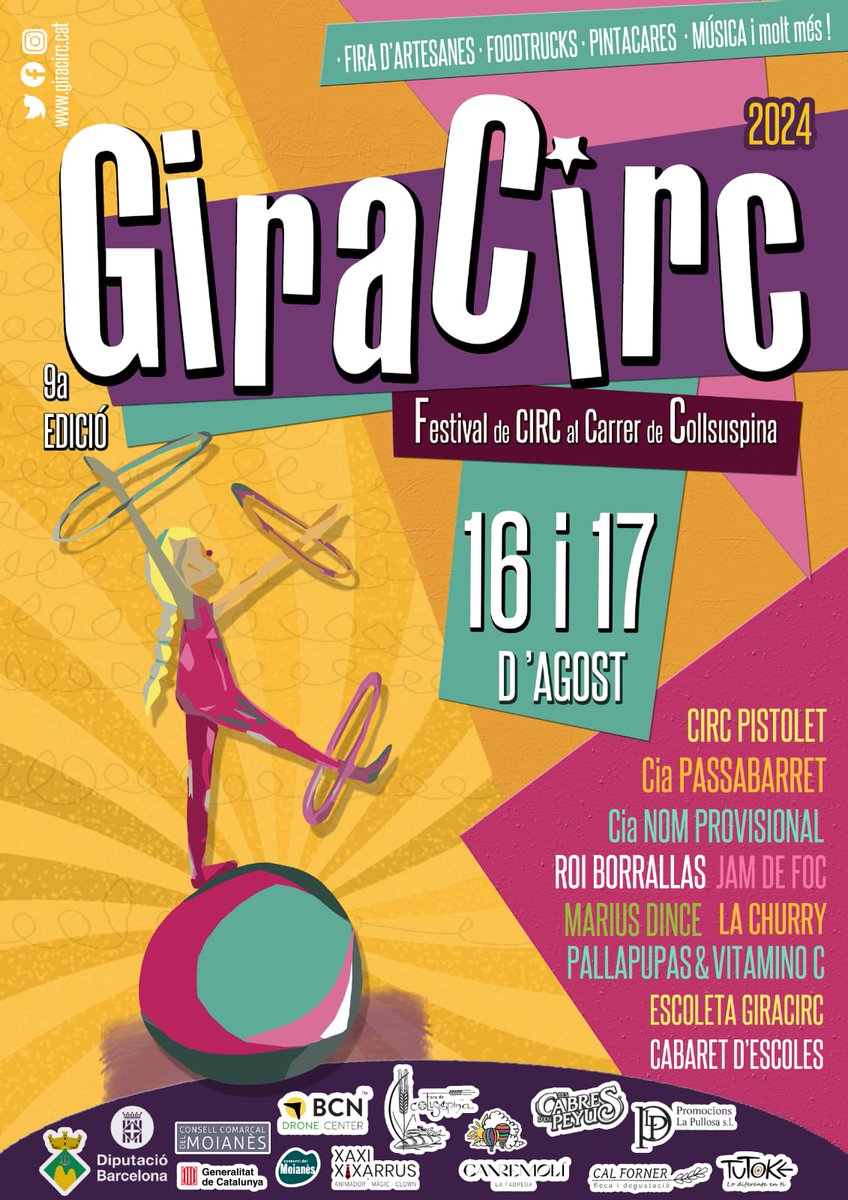 Demà ho tornem a fer. Són 10 anys amb nou edicions  portant el circ a casa. Sigueu molt benvingudes!!