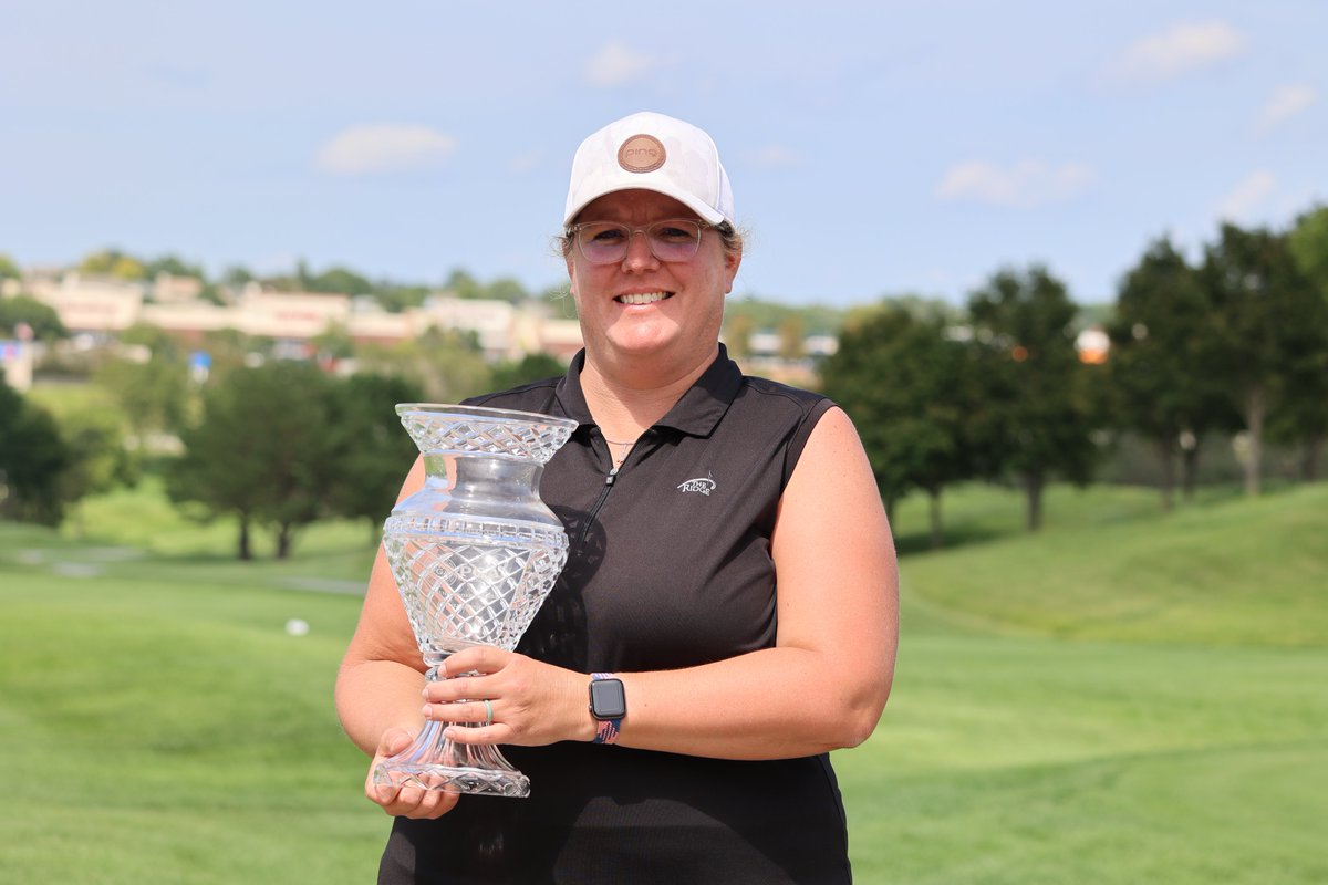 NebraskaPGA's tweet photo. Back to back champion! 🏆 🏆 

@kaplate of @RidgeGolfClub defends her title and captures our 2024 NEPGA Women’s Professional Championship!

Congrats Karrie and great playing! 👏 https://t.co/oB2UdAWhUa