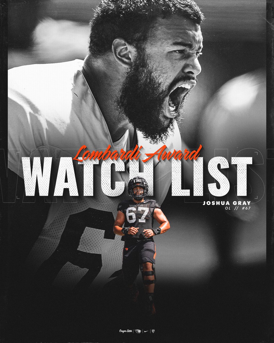 @shuagray has been named to the <a href="/lombardi_award/">Lombardi Award</a> Watch List 🚨👀