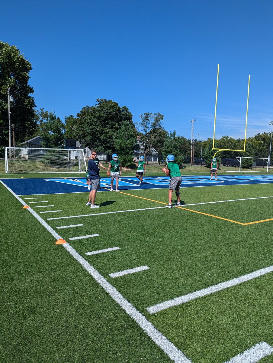 Coach Butts and the <a href="/WESTMOFB/">Westminster College Football</a>  team are ready to get to #WORK