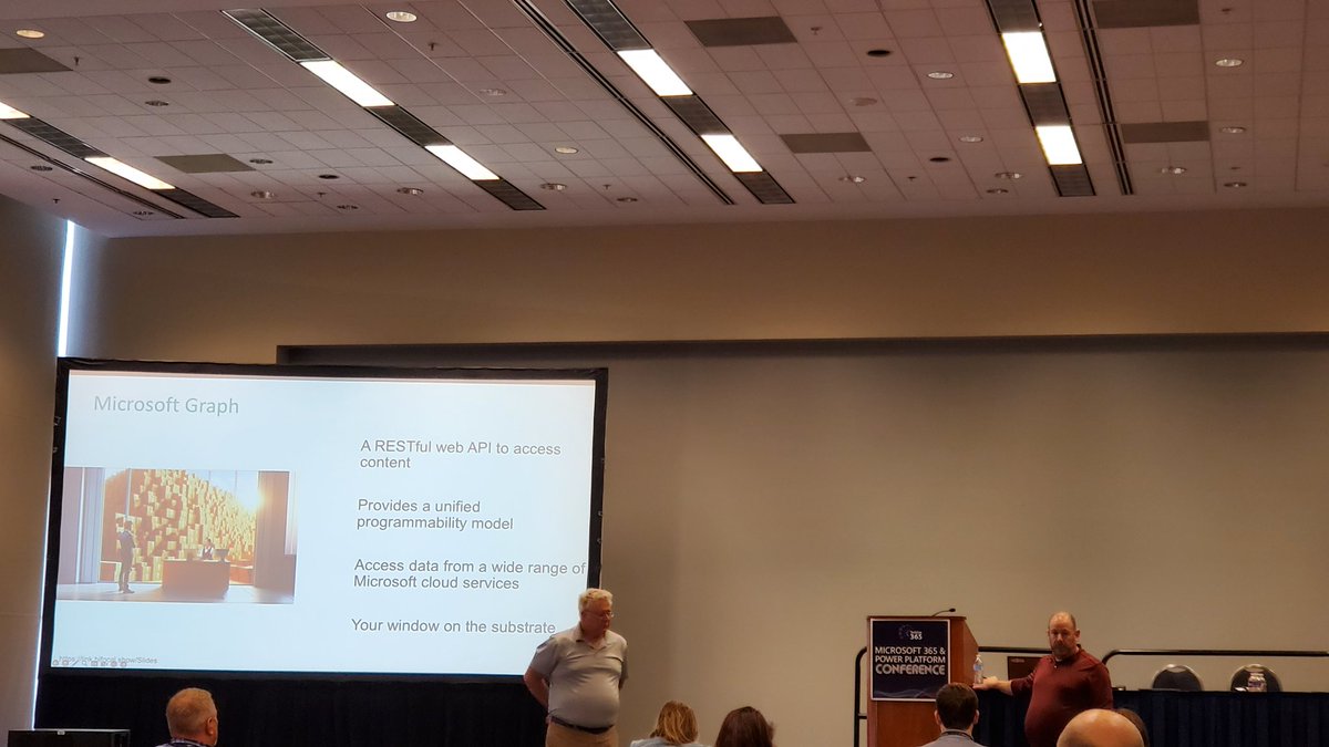 Always a good <a href="/TechCon365/">TechCon 365</a> conference when I get to hear a session by <a href="/jasehimm/">Jason Himmelstein</a> and <a href="/diverdown1964/">John White</a> !