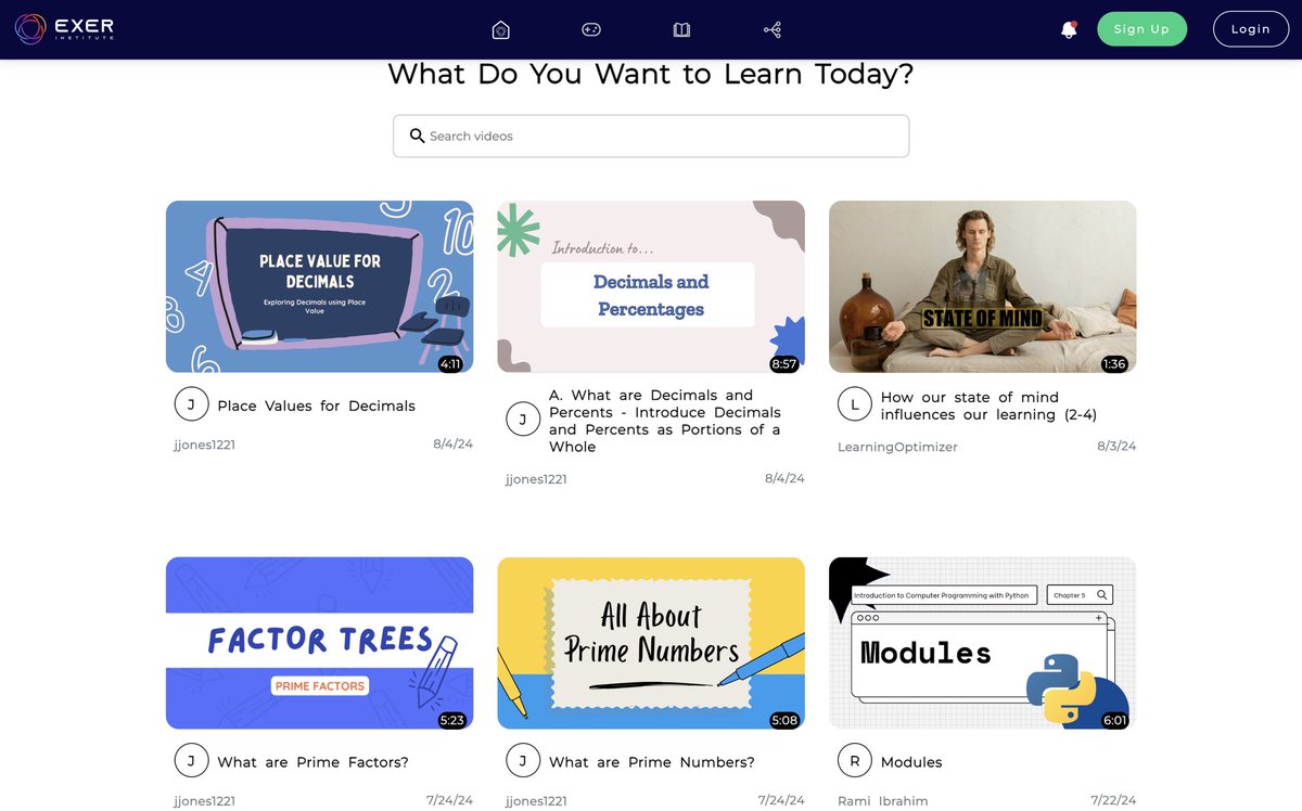 It's that time of year again - the kids are back to school and ready for an amazing year of learning! At Exer Institute, we're here to support their educational journey with a wide range of math videos, from Pre-K all the way through high school. Be sure to follow our Exer