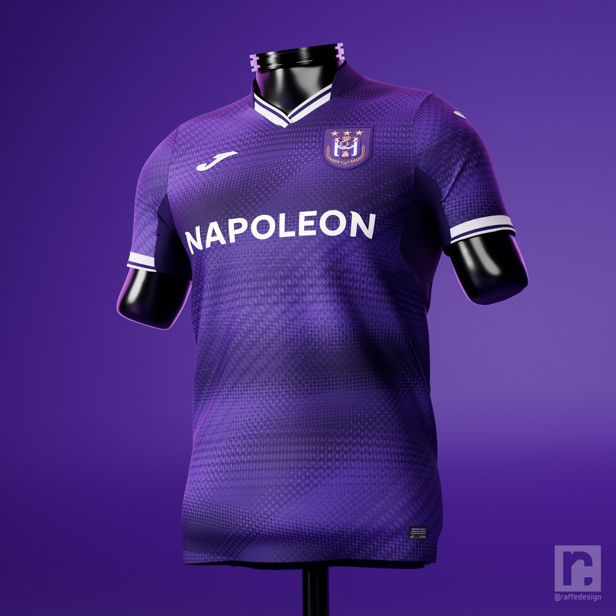 raffedesign's tweet photo. RSC Anderlecht × Joma || Home Shirt Concept 🟣⚪🇧🇪
.
.
.
#footballdesign #soccerdesign #footballkits #footballkitdesign #rscanderlecht #anderlecht #joma #belgianproleague #proleague https://t.co/N4HGcYCbXT